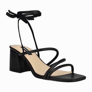 Nine West Gorg Ankle Wrap Sandalen Met Hak Zwart Nederland | CVZ-254761